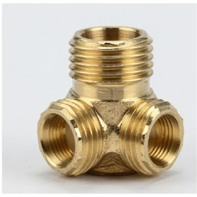 Custom Brass CNC Turned Threaded Fitting